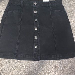Denim black skirt
